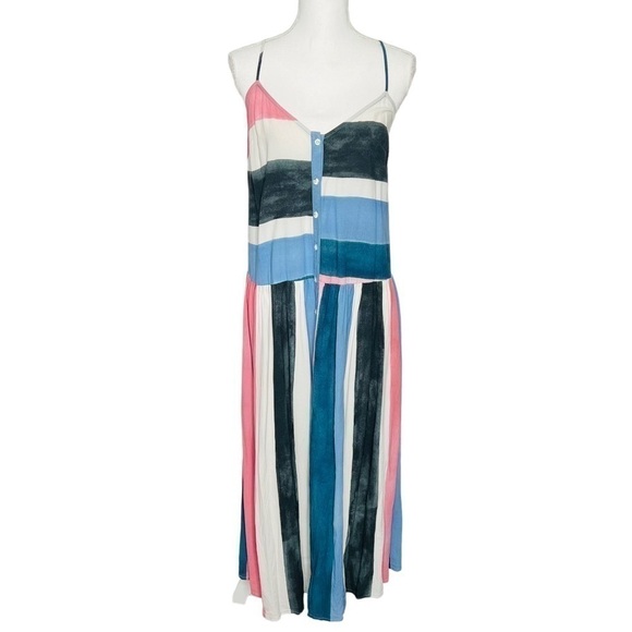 Mara Hoffman Phoebe Colorblock Cover Up Maxi Dress Size M - Picture 6 of 16